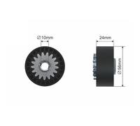 NTY Rullo Tensionatore Cinghia Poly V Per Renault Clio III BR0/1 CR0/1 1.2 16V