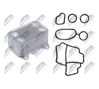 NTY Radiatore olio, Olio motore compatibile con AUDI SEAT SKODA VW VAG