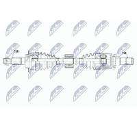 NTY Semiasse NPW-SU-044 per Suzuki SX4 S-CROSS 1.6 13 Anteriore Destro