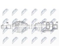 NTY Semiasse NPW-PL-146 anteriore destro 546 mm per Chevrolet Captiva e Antara