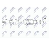 Semiasse Assale anteriore Dx NPW-RE-067 NTY per RENAULT CAPTUR I