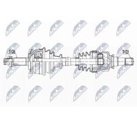 NTY NPW-TY-163 Semiasse