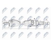 Semiasse Assale anteriore Dx NPW-VV-038 NTY per VOLVO S80 I