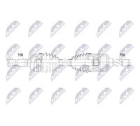 NTY NPW-LR-053 Semiasse