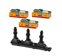Nty Set Bobina + 3x Nkg Candela per Opel Omega B V94 2.6 V6 3.2 21_ 22_