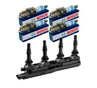 Nty Set Bobina + 4x Bosch Candela per Opel Zafira A F75_1.8 16V Meriva