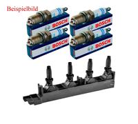 Nty Set Bobina + 4x Bosch Candela per Peugeot 407 Coupé 6C_2.2 16V 6D_
