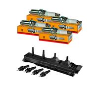 Nty Set Bobina + 4x Nkg Candela per Peugeot 406 8B 1.8 16V 2.0