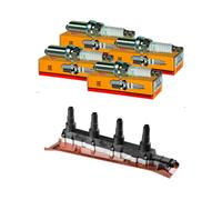 Nty Set Bobina + 4x Nkg Candela per Saab 9000