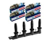 Nty Set Bobina Accensione + 4x Bosch Candela per Opel Insignia A Caravan G09 1.6
