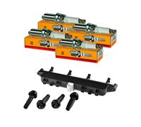 NTY SET Bobina accensione + 4x NKG Candela per Peugeot 306 Hatchback 7A