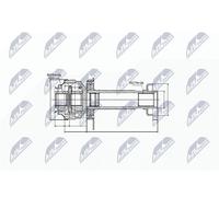 NTY Set Giunto Albero Motore NPW-WW-007 VW