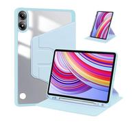 NTYHNFMIH Lanshui Accessori, 360° Rotating Transparent Back Shell Bracket Acrylic Cover Suitable for Xiaomi Poco Pad 12.1 inch(Blu)