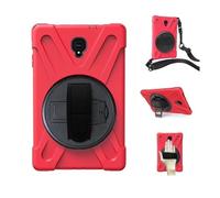 NTYHNFMIH Lanshui Accessori, Hand/Shoulder Strap Anti Drop Shell Protective Case Suitable for Samsung Galaxy Tab A8 10.5 Inches X200/X205(Red (Strap))