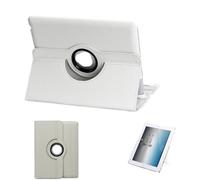 NTYHNFMIH Lanshui Accessori, Lychee Pattern Protective Cover 360° Rotating Leather Case Suitable for Samsung Galaxy Tab S8/S9/S9FE 11 Inches Universal(Blanc)