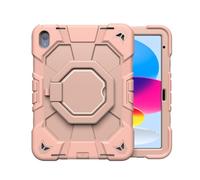 NTYHNFMIH Lanshui Accessori, Protable Anti Fall Case with 360° Rotatable Bracket, Silicone Protective Cover Suitable for iPad iPad Air11 (M2/M3) 11 inch 2025(Pink+Pink)