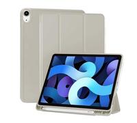 NTYHNFMIH Lanshui Accessori, Silicone Leather Case with Pen Slot, Tablet Protective Cover Suitable for iPad Air5/4 10.9 inch(Gris)