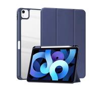 NTYHNFMIH Lanshui Accessori, Transparent Back Shell Acrylic Triple Fold Protective Case Suitable for Xiaomi Pad 7/7pro 11.2 Inches(Blu Scuro)