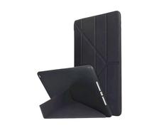 NTYHNFMIH Lanshui Accessori, Y-Fold Foldable Bracket Cover, TPU Soft Silicone Shell Suitable for iPad PRO 13 Inches 2024(Nero)