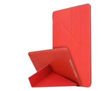 NTYHNFMIH Lanshui Accessori, Y-Fold Foldable Bracket Cover, TPU Soft Silicone Shell Suitable for iPad Air 13 Inches 2024(Rosso)