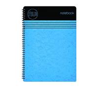 NU Craze Cloud Range - Taccuino A5 blu, con rilegatura a spirale, quaderni di cancelleria, blocco note a righe, 110 pagine, NU003357-FSC-BL