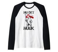 Nu DET Nuuk! Ora Basta! Greenland Flag Polar Bear Maglia con Maniche Raglan