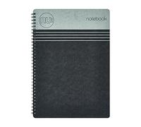 NU Quaderni - Craze Cloud Range - Quaderno A5 nero - Quaderno a spirale - Quaderni di cancelleria - Blocco note a righe - 110 pagine, NU003357-FSC-BK