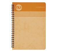 NU: Taccuino con rilegatura a spirale, formato A5, 110 pagine, colore: arancione