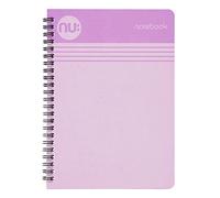 NU: Taccuino con rilegatura a spirale, formato A5, 110 pagine, colore: lilla