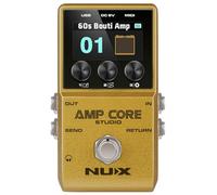 NU-X | Amp Core Studio Guitar Pedal | Simulatore di amplificatori compatto con modelli da 26 Amp, 33 emulazioni cabinet e IR personalizzati, pedale multi-effetto portatile per chitarristi