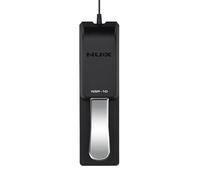 NU-X | NSP-10 Pedale di sostegno per pianoforte - azione momentanea, interruttore di polarità, cavo da 2 m, jack da 6,3 mm, alloggiamento in metallo con base antiscivolo per tastiere elettroniche e