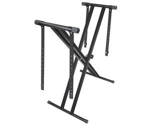 NU-X Supporto per tastiera NPX-10 Double-X, regolabile, leggero e resistente, portatile, con sistema di bloccaggio per studio, palco e uso domestico, supporto per attrezzatura musicale a doppia X