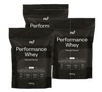 nu3 Performance Whey Neutro Set da 3 3x1000 g Polvere