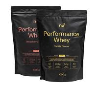nu3 Performance Whey Vaniglia + Fragola 2x1000 g Polvere
