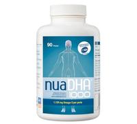 Nua Biological - NuaDHA 1000, Integratore Alimentare Omega-3 con DHA (da Olio di Pesce) - 90 Capsule in Forma di Trigliceridi (1000 mg di DHA per Capsula)
