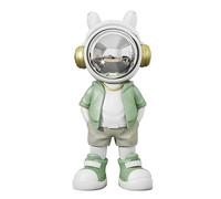 NUACOS Verde,Statua dell'astronauta Scultura in poliresina Astronauta Artigianato, Soggiorno, Ufficio, Scaffale per Libri, Tavolo, Arredamento Camera da Letto per Uomo
