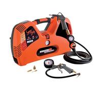 NUAIR Compressore, 2 L, 1,5 hp, 8 bar, senza olio, portatile, 1100 W, 97 dB, 195 l/min, arancione