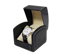 NuAngela Scatola per orologi in pelle PU, custodia di lusso con display singolo per orologi da polso e orologi intelligenti, supporto con cuscino, custodia regalo portagioielli per donna/uomo