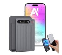 NUASI Registratore Vocale AI con Memoria 64GB - Trascrizione e Riassunto Automatico, Oltre 80+ Lingue, Registratore Digitale Professionale per Riunioni/Lezioni/Interviste, Controllo App, con Custodia