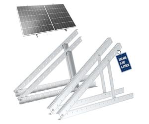 NuaSol Supporto per pannello solare in PV, 28 pollici/72 cm, set di 2 supporti per pannelli solari, centrali elettriche da balcone, in alluminio, per tetto piatto, PV regolabile da 0 a 90°, con