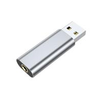 Nubamzy USB a jack audio, 3,5 mm Aux a USB e - interfaccia audio USB portatile, adattatore per cuffie USB, per cuffie, laptop, desktop