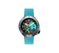 Nubeo Cassini Space Invaders - Orologio da uomo, movimento automatico giapponese, cassa in acciaio inossidabile da 50 mm, resistente all'acqua 50 m, cinturino in silicone, NB-6103 - Edizione limitata
