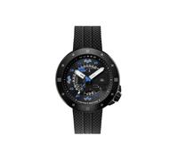 Nubeo Cassini Space Invaders NB-6103 - Orologio da uomo con movimento automatico giapponese, cassa in acciaio inossidabile da 50 mm, resistente all'acqua 50 m, cinturino in silicone, edizione limitata