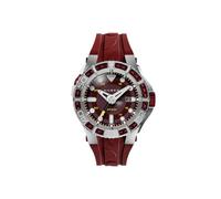 Nubeo Manta NB-6120-03 - Orologio automatico da uomo con marea rossa, 50 mm, con cinturino in silicone, Marea Rossa