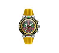 Nubeo Orologio da uomo 48 mm Opportunity Chronograph Star Trek First Contact Day Limited Edition con cinturino in gomma Fkm NB-6119, Giallo Celeste