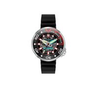 Nubeo Orologio da uomo 50 mm Ventana Skeleton Automatic Limited Edition con cinturino in silicone NB-6113, Alien Nero, Ventana Skeleton Automatic Limited Edition
