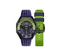 Nubeo Orologio da uomo Skylab automatico da 48 mm in edizione limitata con cinturino in gomma NB-6083, Colore canna di fucile