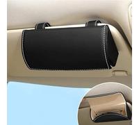 NUBHYYIO Porta Occhiali da Sole Auto per Toyota Yaris Cross 2021 2022, Portatile Pelle Portaocchiali Porta Occhiali Parasole Scatola Organizer Vani Contenitori Interni Accessori,A/Black