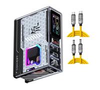 Nubia 150W Caricatore Type C 4 Porte (2C+1A+1DC) GaN, Caricabatteria Carica Rapida PPS PD 3.0 QC per MacBook Air/Pro Laptop iPad iPhone 16 Galaxy S25 SteamDeck