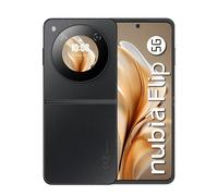 nubia Flip Smartphone 5G con schermo AMOLED pieghevole da 6,9" FHD+ e display esterno, Memoria 256GB, RAM 20GB (8+12Gb memory fusion) Fotocamera 50MP, Selfie cam 16MP, Ricarica rapida 33W, Black